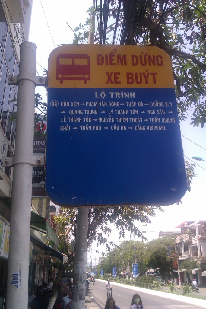 Bushaltestelle Nha Trang Bus Nummer 4
